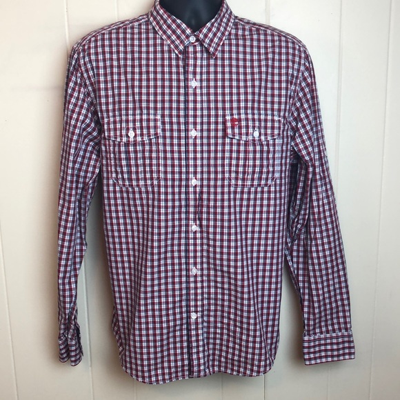 Timberland Other - Timberland Sz L Large Long Sleeve Buttondown Shirt Plaid Red